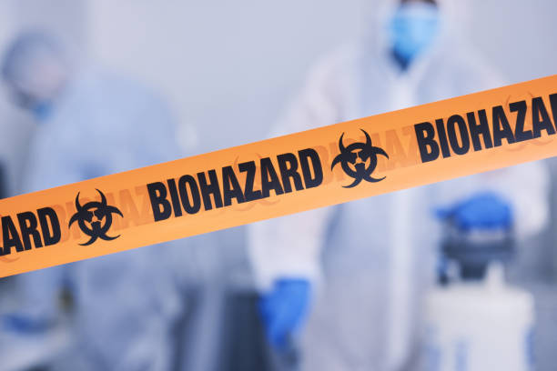 Professional Biohazard Cleanup technician working in Greenville, NC